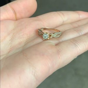 Kay Jewelers rose gold promise ring